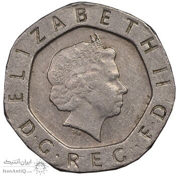 سکه 20 پنس 2000 الیزابت دوم - EF40 - انگلستان