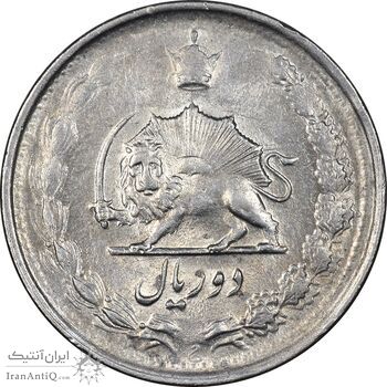 سکه 2 ریال 1340 - AU58 - محمد رضا شاه سکه 2 ریال 1340 - AU58 - محمد رضا شاه