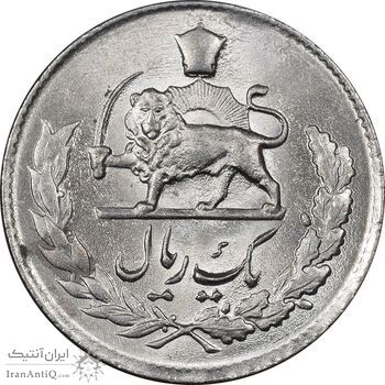 سکه 1 ریال 1334 مصدقی - MS64 - محمد رضا شاه سکه 1 ریال 1334 مصدقی - MS64 - محمد رضا شاه