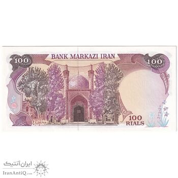 اسکناس 100 ریال (بنی صدر - نوبری) - تک - UNC62 - جمهوری اسلامی