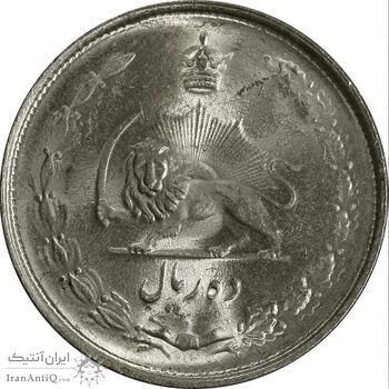 سکه 10 ریال 1324 - MS63 - محمد رضا شاه