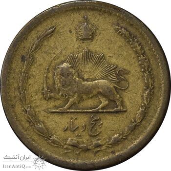 سکه 5 دینار 1316 برنز - 6 بزرگ - VF35 - رضا شاه