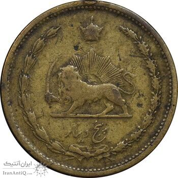 سکه 5 دینار 1316 برنز - 6 بزرگ - VF35 - رضا شاه