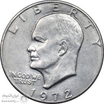 سکه یک دلار 1972 آیزنهاور - EF45 - آمریکا