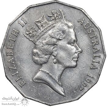 سکه 50 سنت 1997 الیزابت دوم - EF45 - استرالیا