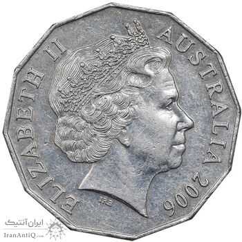 سکه 50 سنت 2006 الیزابت دوم - EF45 - استرالیا