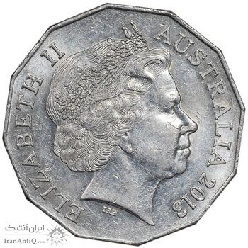 سکه 50 سنت 2013 الیزابت دوم - AU58 - استرالیا