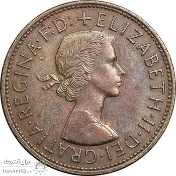 سکه 1 پنی 1967 الیزابت دوم - AU55 - انگلستان