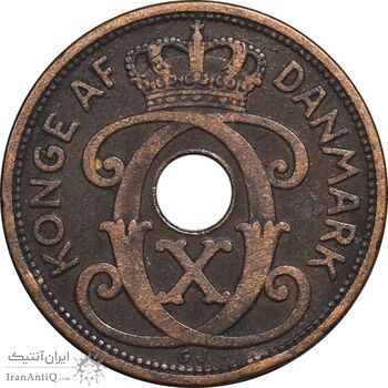 سکه 5 اوره 1929 کریستیان دهم - EF45 - دانمارک