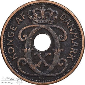 سکه 5 اوره 1929 کریستیان دهم - EF45 - دانمارک