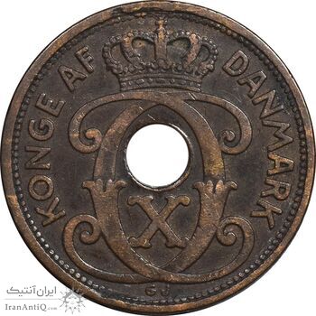 سکه 5 اوره 1928 کریستیان دهم - EF45 - دانمارک