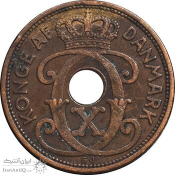 سکه 5 اوره 1928 کریستیان دهم - EF45 - دانمارک