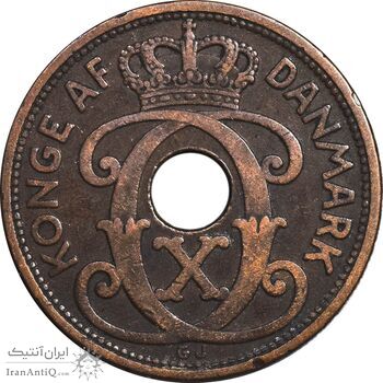 سکه 5 اوره 1928 کریستیان دهم - EF45 - دانمارک