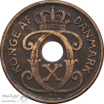 سکه 5 اوره 1928 کریستیان دهم - EF45 - دانمارک