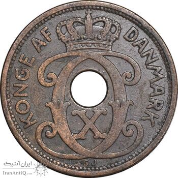 سکه 5 اوره 1928 کریستیان دهم - EF40 - دانمارک