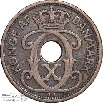 سکه 5 اوره 1928 کریستیان دهم - EF40 - دانمارک