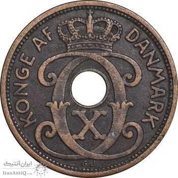 سکه 5 اوره 1927 کریستیان دهم - EF45 - دانمارک