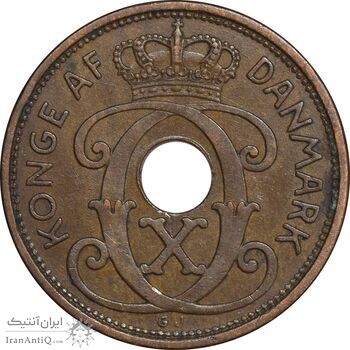 سکه 2 اوره 1940 کریستیان دهم - EF45 - دانمارک