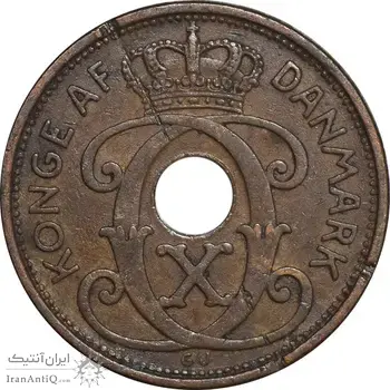 سکه 2 اوره 1936 کریستیان دهم - EF45 - دانمارک