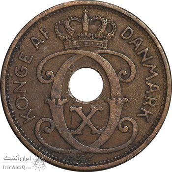 سکه 2 اوره 1936 کریستیان دهم - EF45 - دانمارک