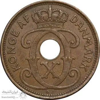سکه 2 اوره 1939 کریستیان دهم - EF45 - دانمارک