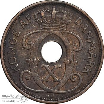 سکه 2 اوره 1939 کریستیان دهم - EF45 - دانمارک