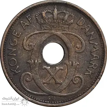 سکه 2 اوره 1939 کریستیان دهم - EF45 - دانمارک