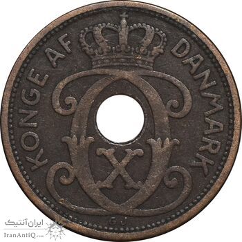 سکه 2 اوره 1929 کریستیان دهم - EF40 - دانمارک