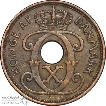 سکه 2 اوره 1938 کریستیان دهم - EF45 - دانمارک