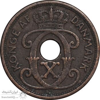 سکه 1 اوره 1927 کریستیان دهم - EF40 - دانمارک