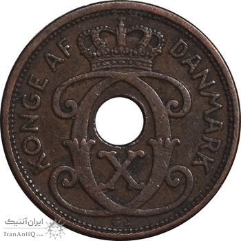 سکه 1 اوره 1928 کریستیان دهم - EF45 - دانمارک