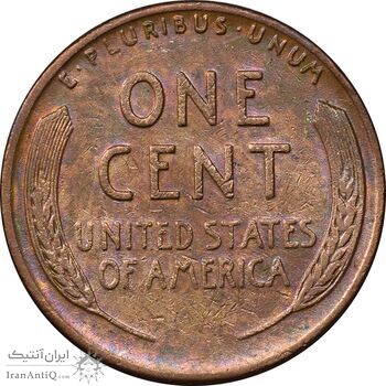 سکه 1 سنت 1944D لینکلن - EF40 - آمریکا