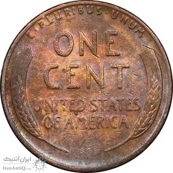 سکه 1 سنت 1944D لینکلن - EF40 - آمریکا