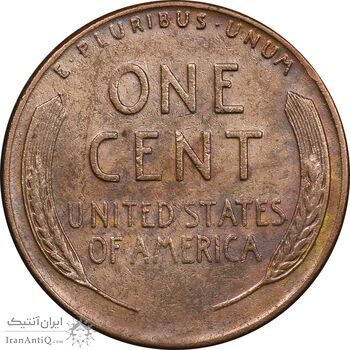 سکه 1 سنت 1957D لینکلن - EF45 - آمریکا