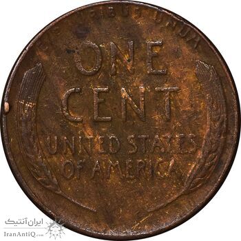 سکه 1 سنت 1958D لینکلن - EF45 - آمریکا