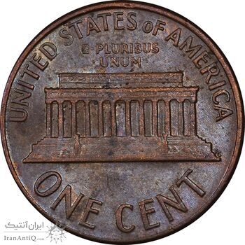 سکه 1 سنت 1968D لینکلن - EF45 - آمریکا