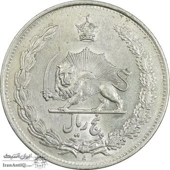 سکه 5 ریال 1310 - AU50 - رضا شاه