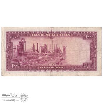 اسکناس 100 ریال 1333 - تک - VF30 - محمد رضا شاه