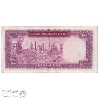 اسکناس 100 ریال (آموزگار - جهانشاهی) - تک - EF40 - محمد رضا شاه اسکناس 100 ریال (آموزگار - جهانشاهی) - تک - EF40 - محمد رضا شاه