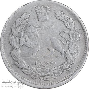 سکه 2000 دینار 1342/32 تصویری - سورشارژ تاریخ - EF40 - احمد شاه