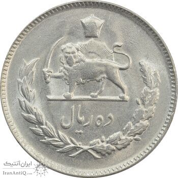 سکه 10 ریال 1350 - MS62 - محمد رضا شاه سکه 10 ریال 1350 - MS62 - محمد رضا شاه