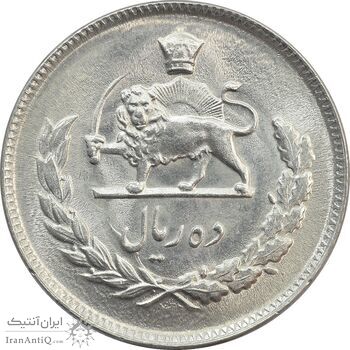 سکه 10 ریال 1351 - MS64 - محمد رضا شاه سکه 10 ریال 1351 - MS64 - محمد رضا شاه