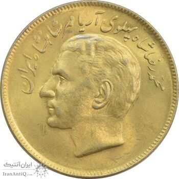 سکه 20 ریال 1353 بازی های آسیایی (طلایی) - MS62 - محمد رضا شاه