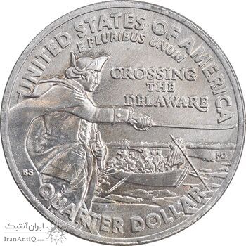 سکه کوارتر دلار 2021D - عبور از دلاویر - AU - آمریکا
