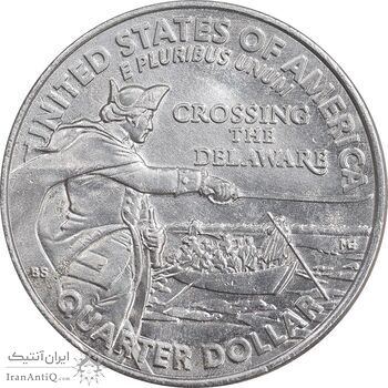 سکه کوارتر دلار 2021P - عبور از دلاویر - AU - آمریکا
