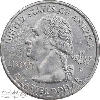 سکه کوارتر دلار 2001D ایالتی - کارولینای شمالی - AU - آمریکا