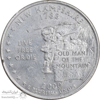 سکه کوارتر دلار 2000D ایالتی - نیوهمشایر - AU - آمریکا