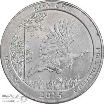 سکه کوارتر دلار 2015D جنگل ملی کیساچی - AU - آمریکا