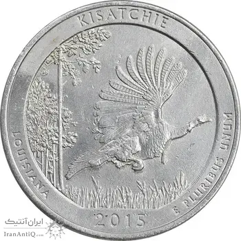 سکه کوارتر دلار 2015P جنگل ملی کیساچی - AU - آمریکا