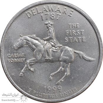 سکه کوارتر دلار 1999D ایالتی - دلاویر - AU - آمریکا